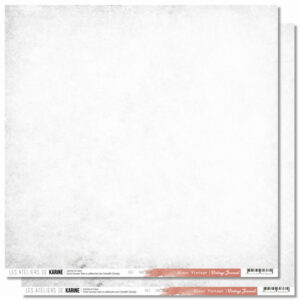 Papier 30,5 x 30,5 cm - Back to basic - n°10 - Vintage journal - Les ateliers de Karine