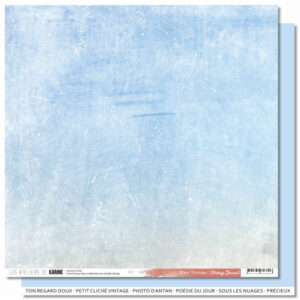 Papier 30,5 x 30,5 cm - Back to basic - n°11 - Vintage journal - Les ateliers de Karine