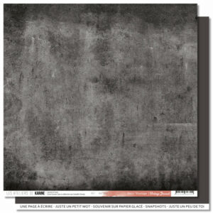 Papier 30,5 x 30,5 cm - Back to basic - n°12 - Vintage journal - Les ateliers de Karine