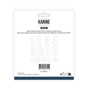 Pochoir à broder - Chiffres - Culture sud - Les ateliers de Karine
