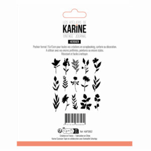 Pochoir - Herbier - Vintage journal - Les ateliers de Karine