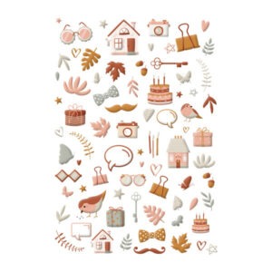 Puffy stickers - Family - Les ateliers de Karine
