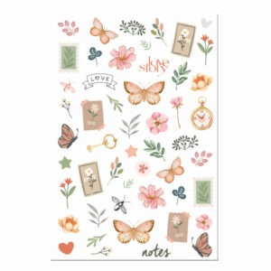 Puffy stickers - Vintage journal - Les ateliers de Karine