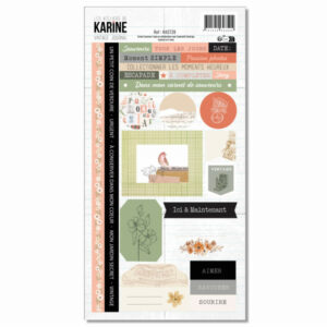 Planche d'étiquettes - Vintage journal - Les ateliers de Karine