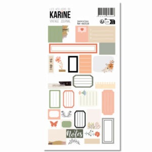 Planche d'étiquettes - Vintage journal - Les ateliers de Karine