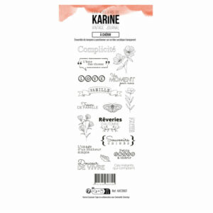 Tampon clear - A chérir - Vintage journal - Les ateliers de Karine
