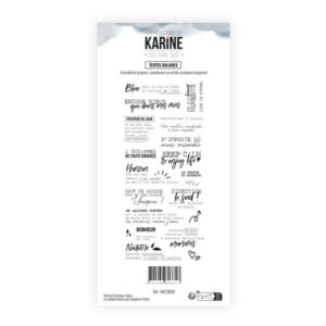 Tampon clear - Textes balades - Culture sud - Les ateliers de Karine