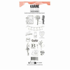 Tampon clear - Un petit air rétro - Vintage journal - Les ateliers de Karine