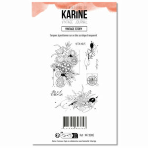 Tampon clear - Vintage story - Vintage journal - Les ateliers de Karine