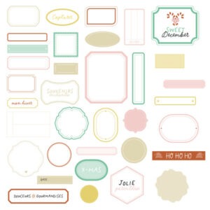 Die cuts - Etiquettes - Carnet enchanté - Les ateliers de Karine