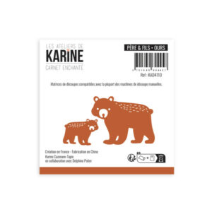 Dies - Père & fils ours - Carnet enchanté - Les ateliers de Karine