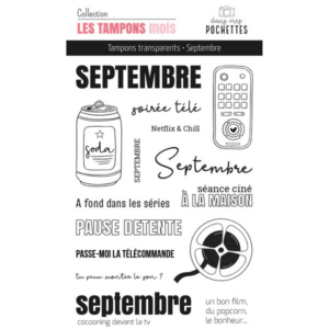 Tampon clear - Septembre - Les tampons mois - Dans mes pochettes