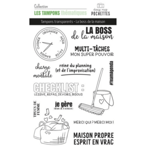 Tampon clear - La boss de la maison - Les tampons thématiques - Dans mes pochettes