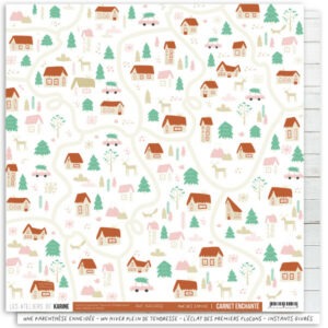 Papier 30,5 x 30,5 cm - Carnet enchanté - n°02 - Les ateliers de Karine
