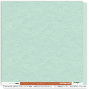 Papier 30,5 x 30,5 cm - Back to basic - n°11 - Carnet enchanté - Les ateliers de Karine