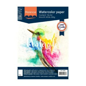 Papier aquarelle smooth - 300g - A4 - 10 feuilles