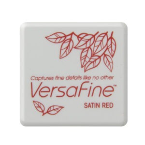 Versafine Satin red - Petit pad - Encre rouge