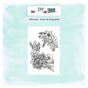 Silkscreen - Parterre de fleurs - DIY and cie