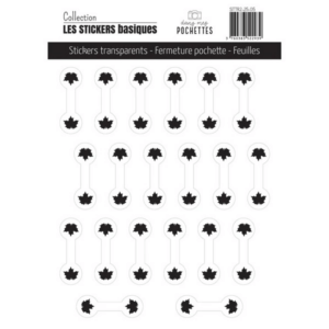 Stickers transparents - Des châtaignes et une boîte à goûter - Dans mes pochettes