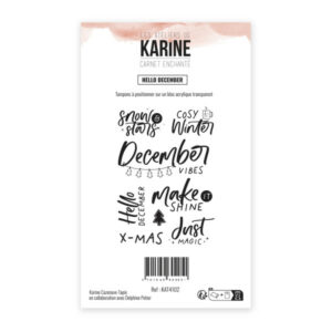 Tampon clear - Hello december - Carnet enchanté - Les ateliers de Karine