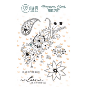 Tampon clear - Bouquet d'automne - Boho spirit - Ha-Pi Little Fox