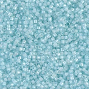 Miyuki Delica 11/0 - Transparent intérieur aquamarine AB - n°78 - 5gr