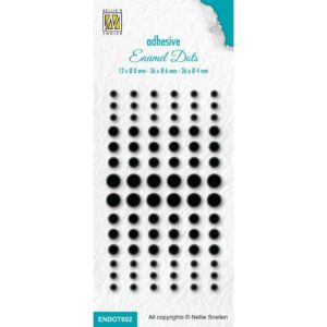 Enamel dots - Noir - Nellie's choice