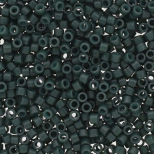 Miyuki Delica 11/0 - Vert émeraude opaque teinté Duracoat - n°2358 - 5gr