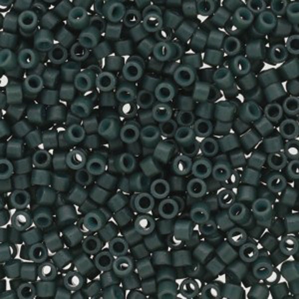 Miyuki Delica 11/0 - Vert émeraude opaque teinté Duracoat - n°2358 - 5gr
