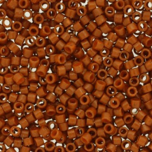 Miyuki Delica 11/0 - Orange foncé opaque teinté Duracoat - n°2352 - 5gr