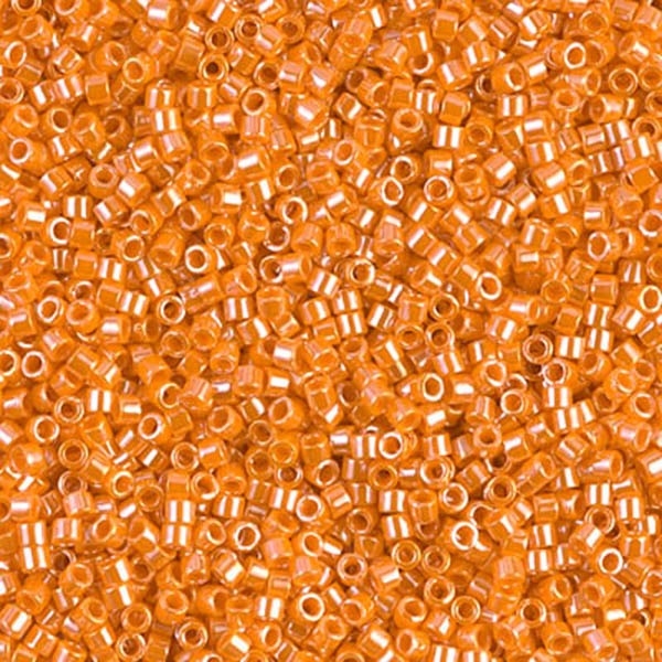 Miyuki Delica 11/0 - Orange opaque lustré - n°1563 - 5gr