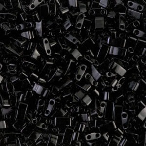 Miyuki Half Tila - Noir - n°401 - 5gr