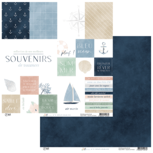 Papier 30,5 x 30,5 cm - Ré la blanche - n°01 - Ha-pi Little Fox