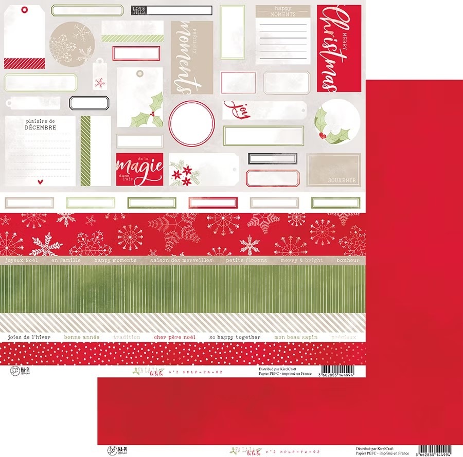 Papier 30,5 x 30,5 cm - Falala - n°02 - Ha-pi Little Fox