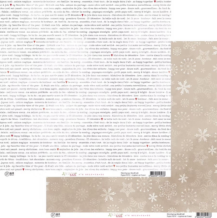 Papier 30,5 x 30,5 cm - Falala - n°06 - Ha-pi Little Fox