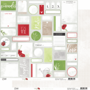 Papier 30,5 x 30,5 cm - Farmhouse garden - n°03 - Ha-pi Little Fox