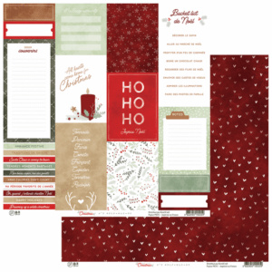 Papier 30,5 x 30,5 cm - Merry little christmas - n°02 - Ha-pi Little Fox