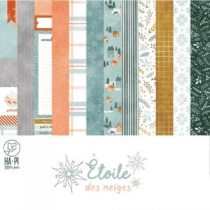 Collection 30,5 x 30,5 cm - Etoile des neiges - Ha-Pi Little Fox