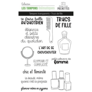 Tampon clear - Trucs de fille - Les tampons thématiques - Dans mes pochettes