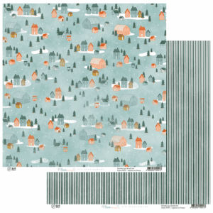 Papier 30,5 x 30,5 cm - Etoile des neiges - n°04 - Ha-Pi Little Fox