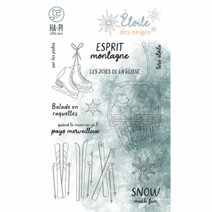 Tampon clear - Esprit montagne - Etoile des neiges - Ha-Pi Little Fox