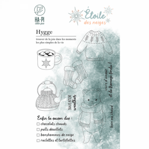 Tampon clear - Copains d'hiver - Etoile des neiges - Ha-Pi Little Fox