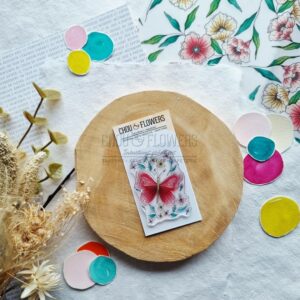 Tampon clear - Papillons - Mon p'tit jardin - Chou and Flowers
