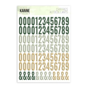 Chiffres autocollant - Pura vida - Les ateliers de Karine