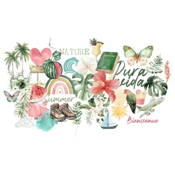 Die cuts calque - Pura vida - Les ateliers de Karine