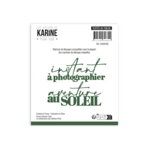 Dies - Textes au soleil - Pura vida - Les ateliers de Karine