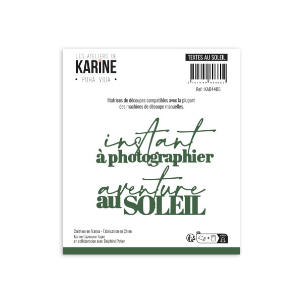 Dies - Textes au soleil - Pura vida - Les ateliers de Karine