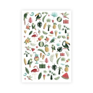 Puffy stickers - Pura vida - Les ateliers de Karine