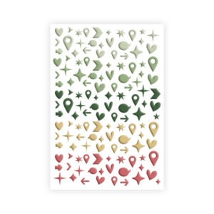 Puffy stickers - Geotags & Co - Pura vida - Les ateliers de Karine