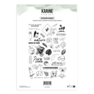 Tampon clear - Destination bonheur - Pura vida - Les ateliers de Karine